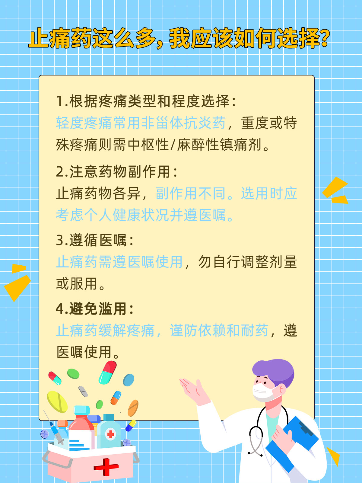 最新止痛药物的选择与使用指南